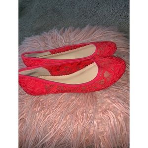 Crown & Ivy Lace Flats
